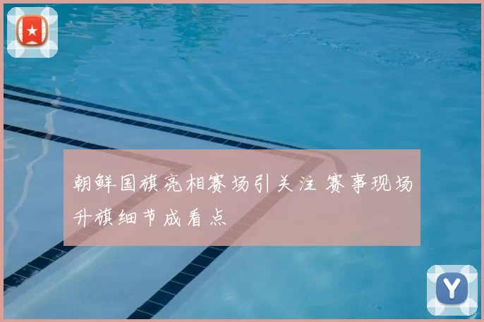 朝鲜国旗亮相赛场引关注 赛事现场升旗细节成看点